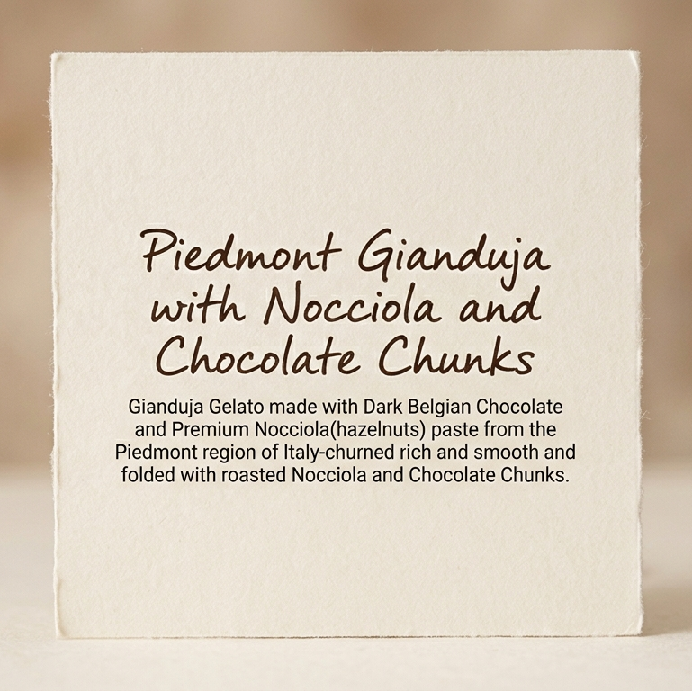 Piedmont Gianduja with Nocciola and Chocolate Chunks